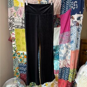 Athleta Elation Black Velvet Flare